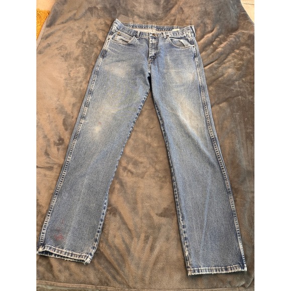 Wrangler Other - Wrangler Jeans Mens 36X36 Blue Rugged Wear Straight Leg Denim Workwear Pants